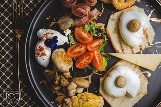 Poširana jaja sa pancetom 300gr