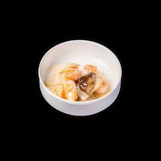 160. Gamberi con funghi e bambu'