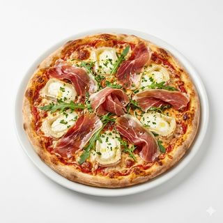 PIZZA RULO CABRA Y JAMON SERRANO