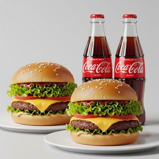 Doppio cheese burger menù