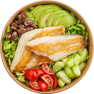 Лайт салата с лаврак