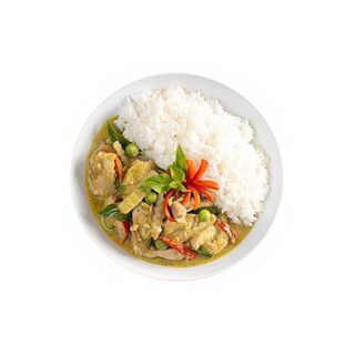 Green Thai Chicken Con Arroz