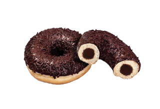 Донат з начинкою Потрійний шоколад