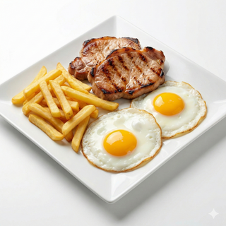 Lomo, Huevo Y Patatas