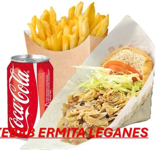 MENU KEBAB CON PATATAS Y REFRESCO