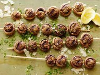 Stuffed Mushroom Kebab