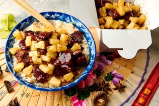 Orez + Rata cu ananas