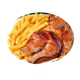 Menú 1/2 pollo asado