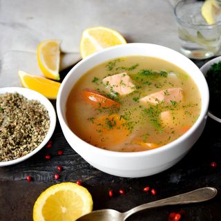 Суп "Уха по-царски"