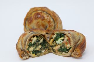 Empanada integral de pollo y espinaca