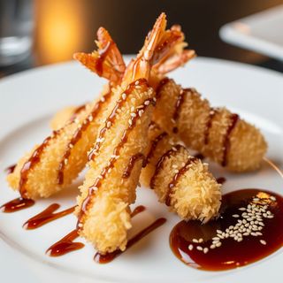 Креветки в темпуре