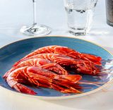 Carabinero gigante a la parrilla