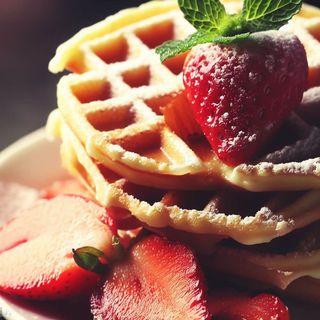 Strawberry Waffles
