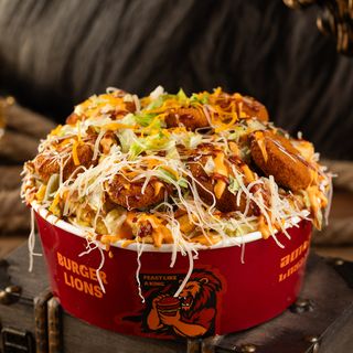 ლომების სოუსი ნაგეცით