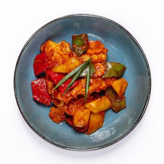 Судак в кляре с овощами (без гарнира) 