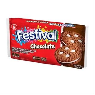 Galleta de Chocolate Rellena de Crema Festival 403 Gr.