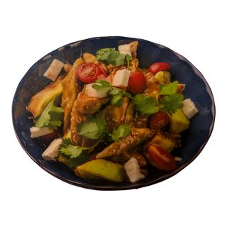 Салат баклажаны с сыром Фета