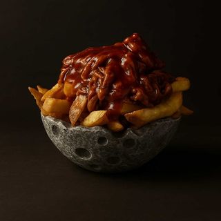 Patatas pulled pork con bubakoa