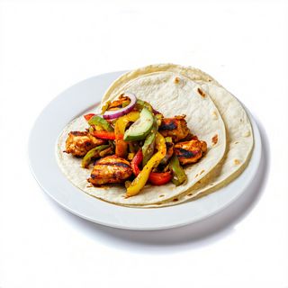 Plato Combinado De Fajitas De Pollo Picantes