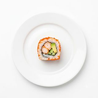 Rollos California con langostino (8 uds.)