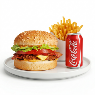 Hamburguesa Menú Doble Carne