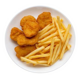 Bruschettone Nuggets De Pollo Y Papas Fritas