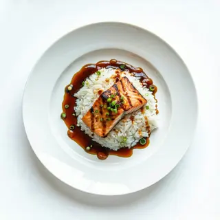 Salmon Teriyaki + Antipasto della casa