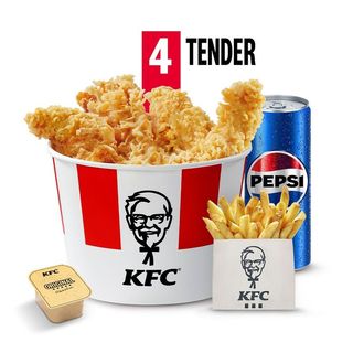 Menu Bucket 4 Tender Crispy + 1 Salsa