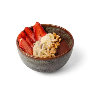 Açaí com Banana, Morango e Granola