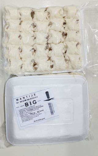 Smrznute mantije 25 komada