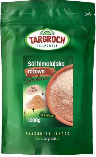 Sól himalajska różowa drobna 1000g Targroch