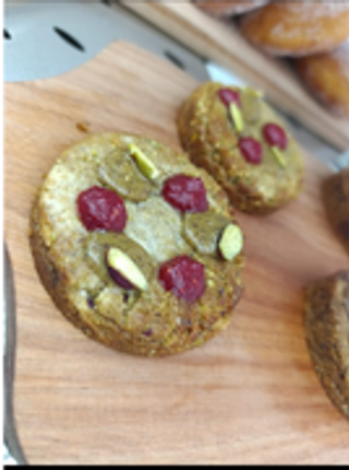 Cookies Pistache Chocolat Blanc Framboise