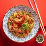 Смажений рис з куркою