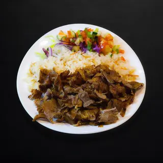Plato Kebab con Arroz
