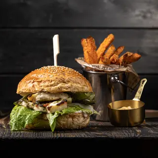 Burger Halloumi zestaw
