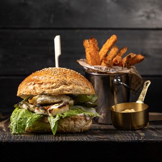 Burger Halloumi zestaw