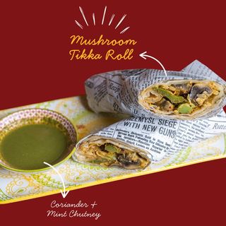 Tandoori Mushrooms Wrap / Wrap cu Ciuperci Tandoori