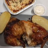 Lote medio pollo con canelones