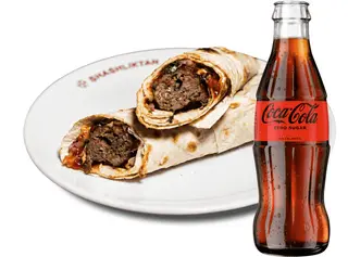 ЛЮЛЯ-КЕБАБ З ТЕЛЯТИНИ В ЛАВАШІ 270г + COCA-COLA ZERO 250мл