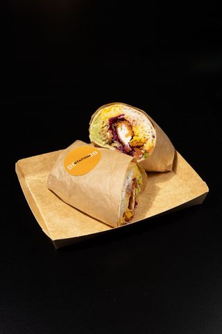 Chicken fried burrito