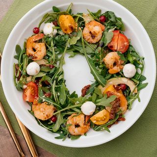 Салат с креветками 