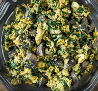 Ovos Mexidos com Legumes