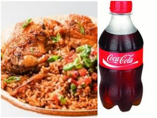 Pilau, fried chicken, a soda Combo