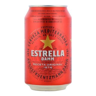 Estrella Damm Cerveza Lata 330 ml