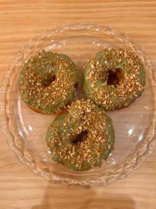 Donut casero de pistacho