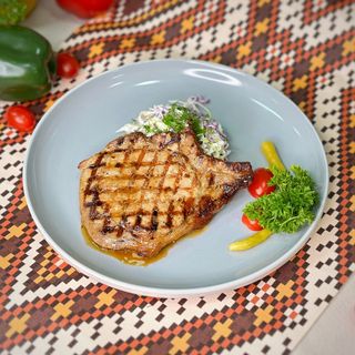 Антрекот из свинины на гриле