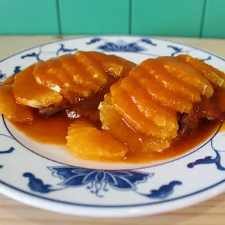 Pato com laranja