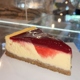 Cheesecake de frambuesa Porción