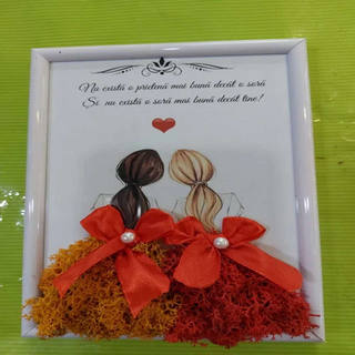 Tablou cu licheni pentru sora (model 3) - 20x30