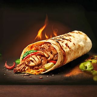 Мексиканська в Арабському лаваші  з яловичиною